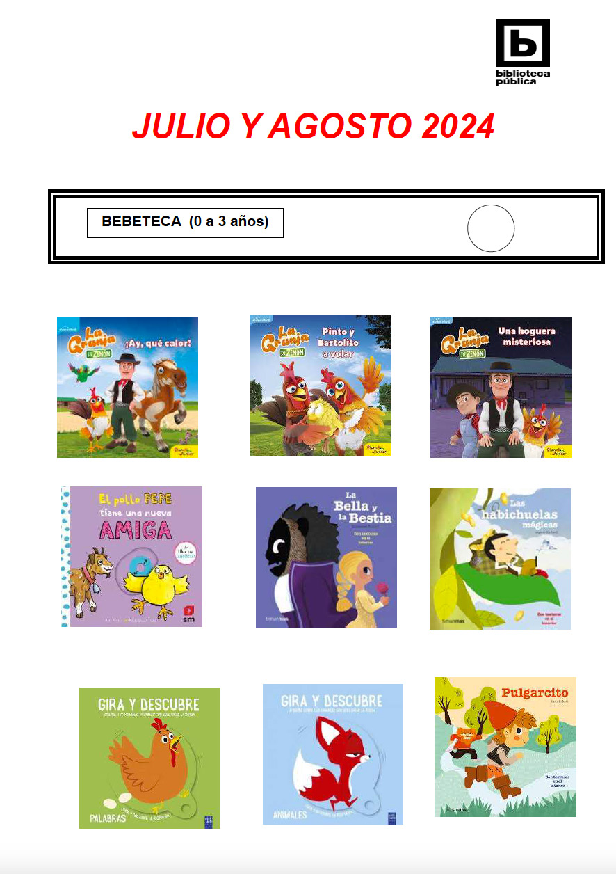 Novedades infantiles / juveniles de julio y agosto 2024