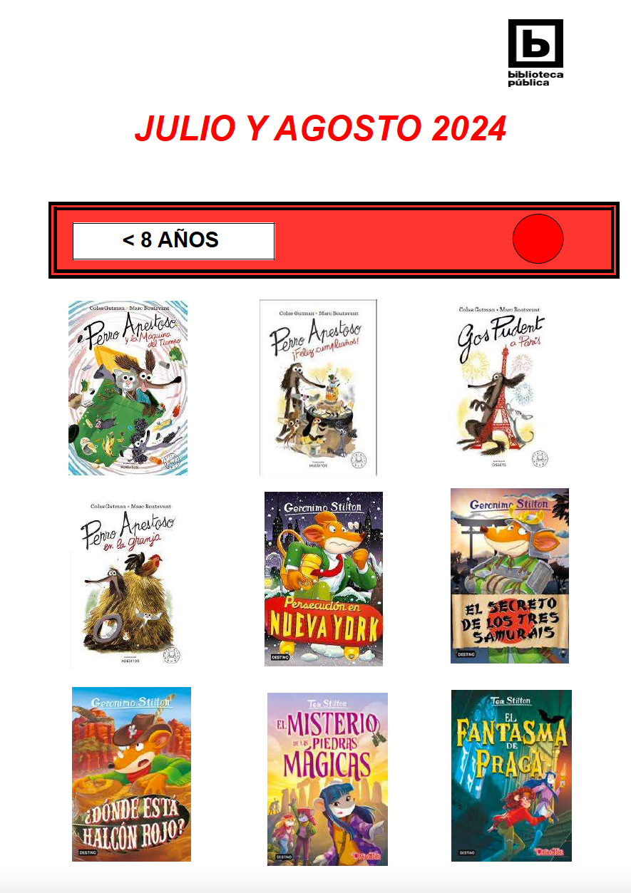 Novedades infantiles / juveniles de julio y agosto 2024