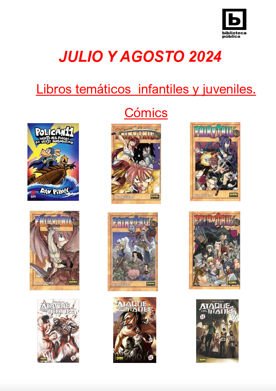 Novedades infantiles / juveniles de julio y agosto 2024