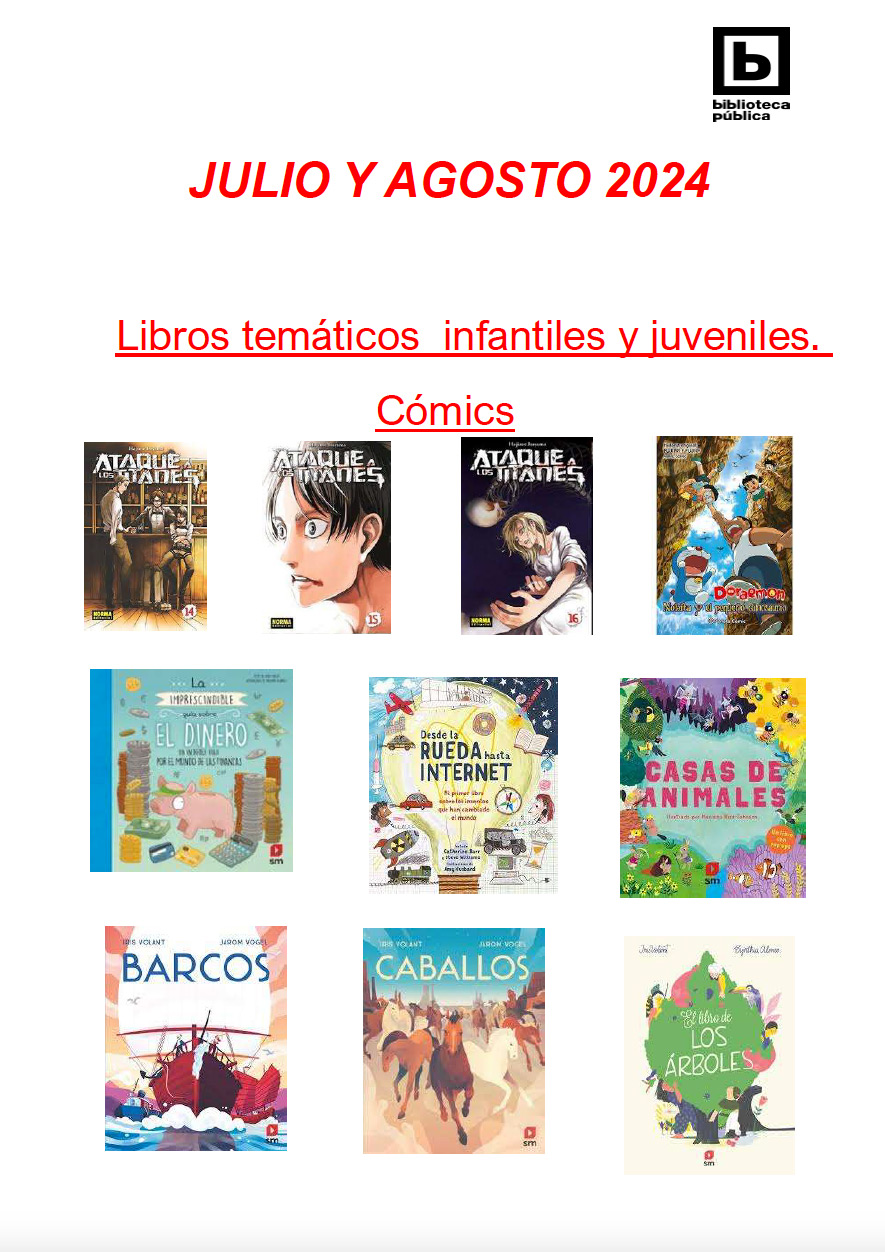 Novedades infantiles / juveniles de julio y agosto 2024