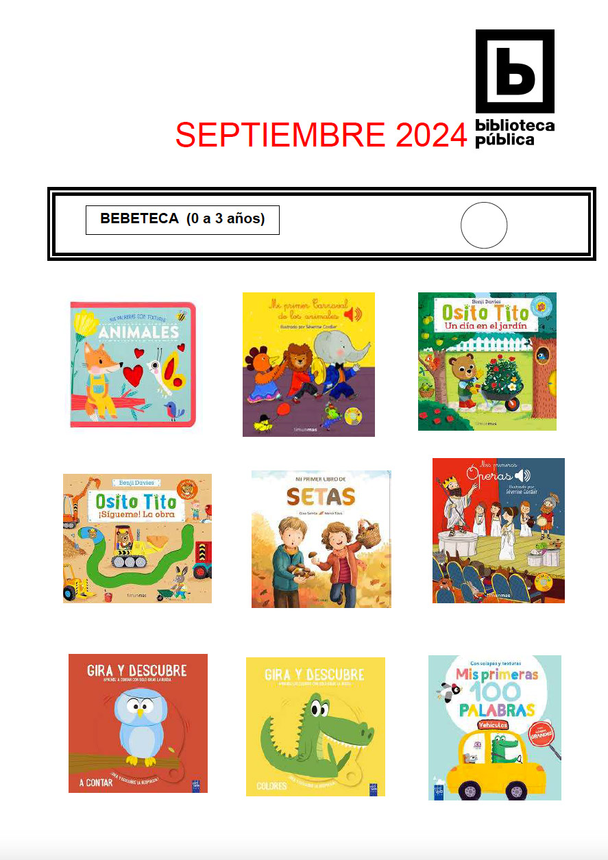 NOVEDADES INFANTILES JUVENILES SEPTIEMBRE 2024