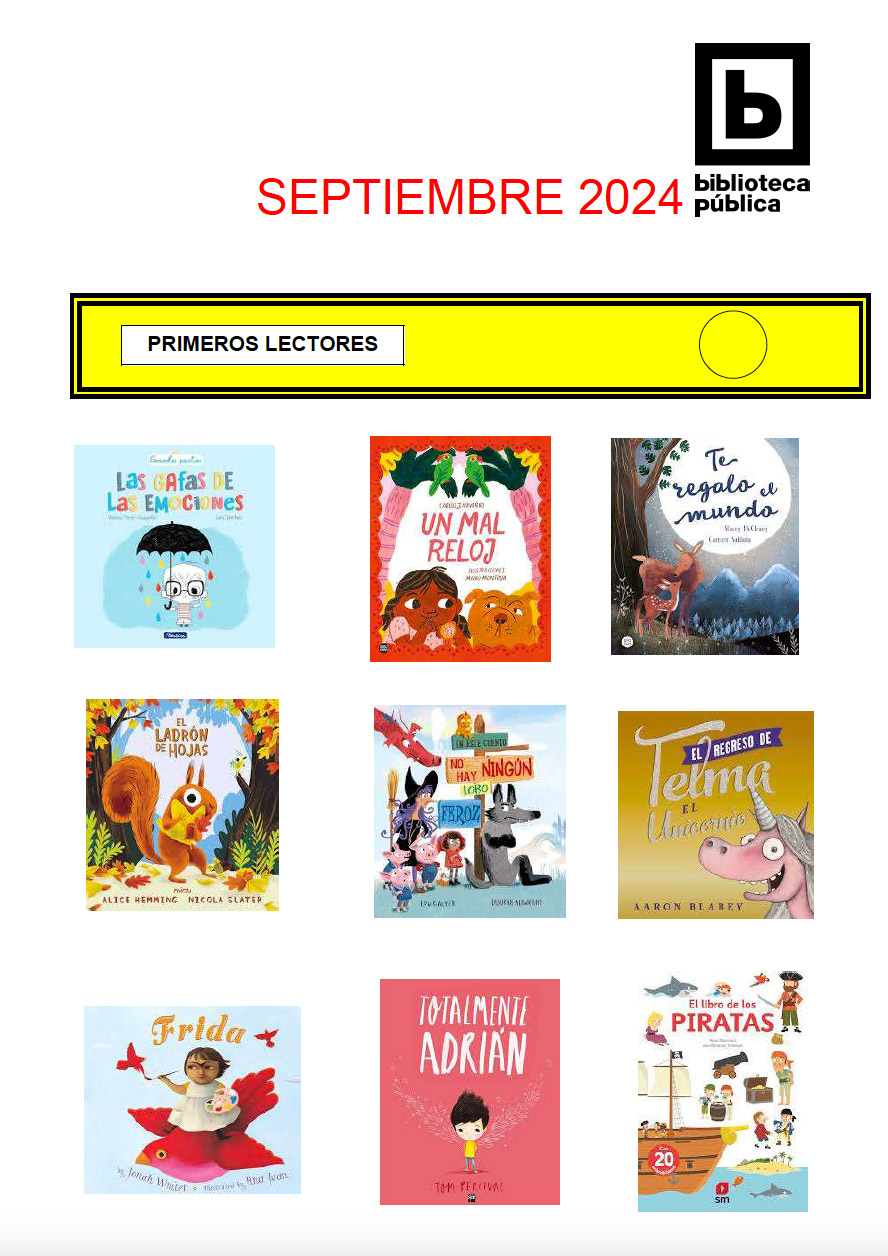 NOVEDADES INFANTILES JUVENILES SEPTIEMBRE 2024