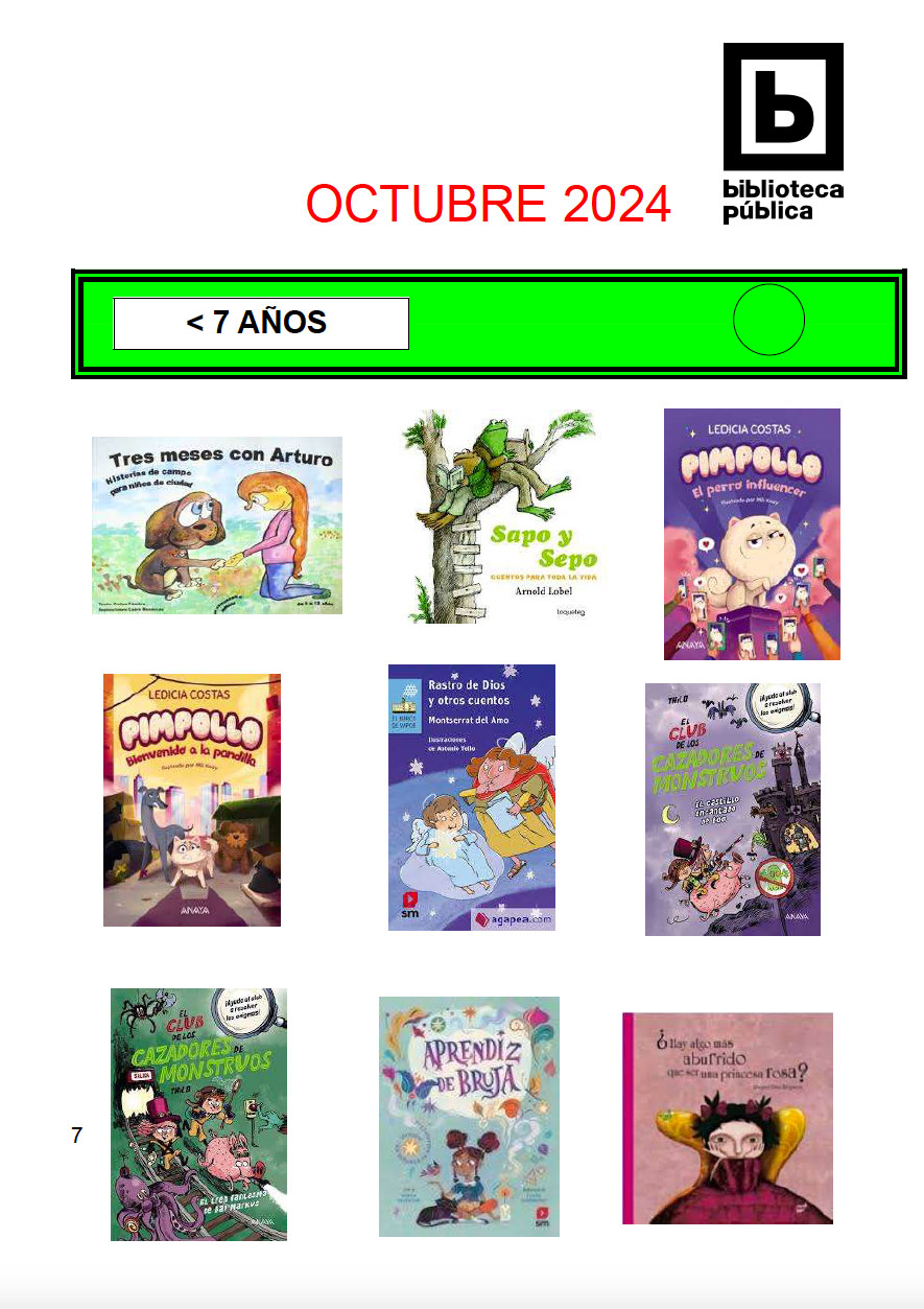 Novedades infantiles / juveniles de octubre 2024