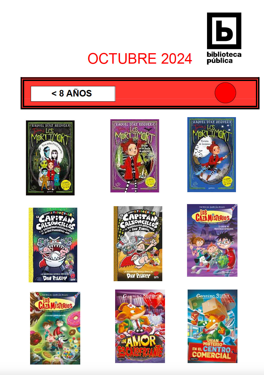 Novedades infantiles / juveniles de octubre 2024