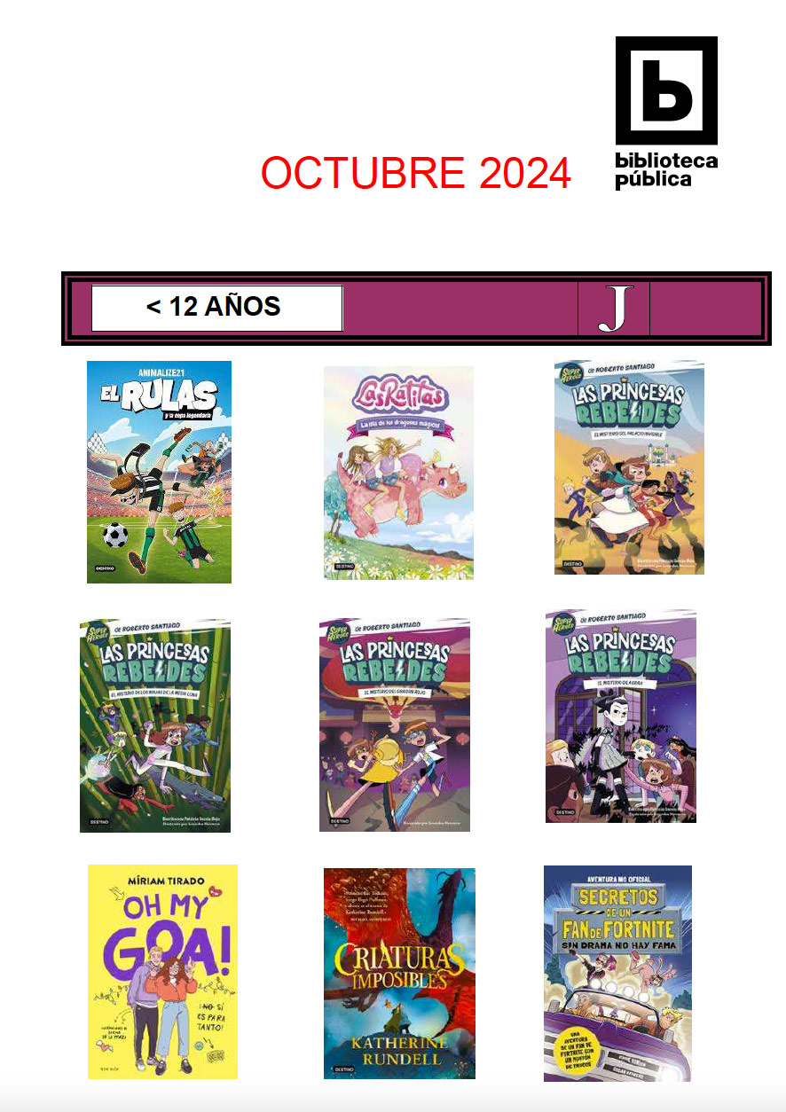 Novedades infantiles / juveniles de octubre 2024