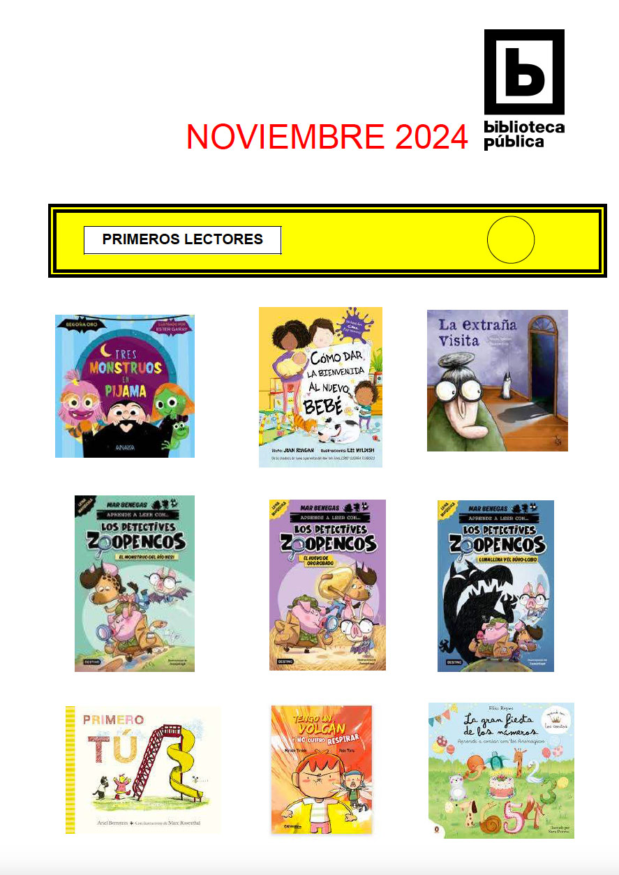 Novedades infantiles / juveniles de noviembre 2024