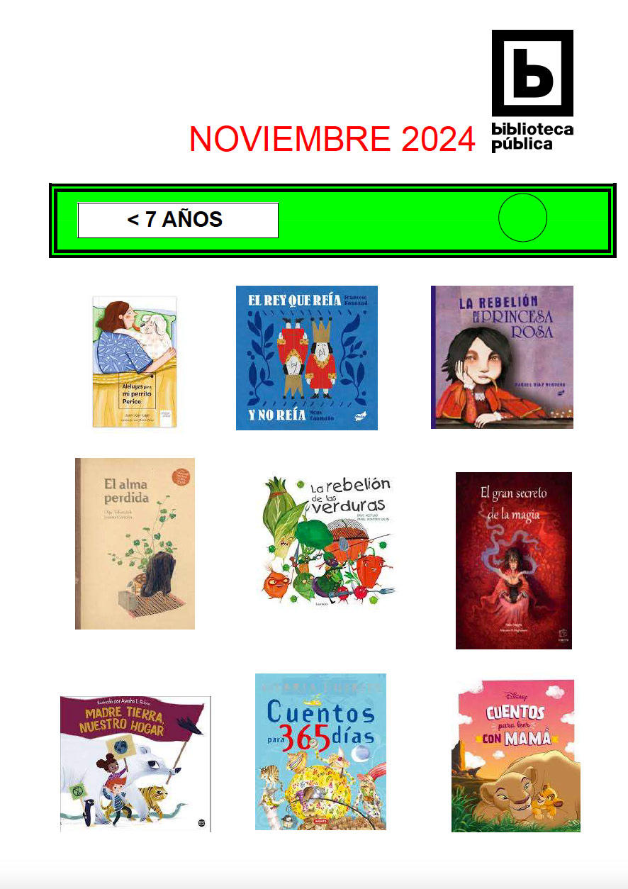 Novedades infantiles / juveniles de noviembre 2024