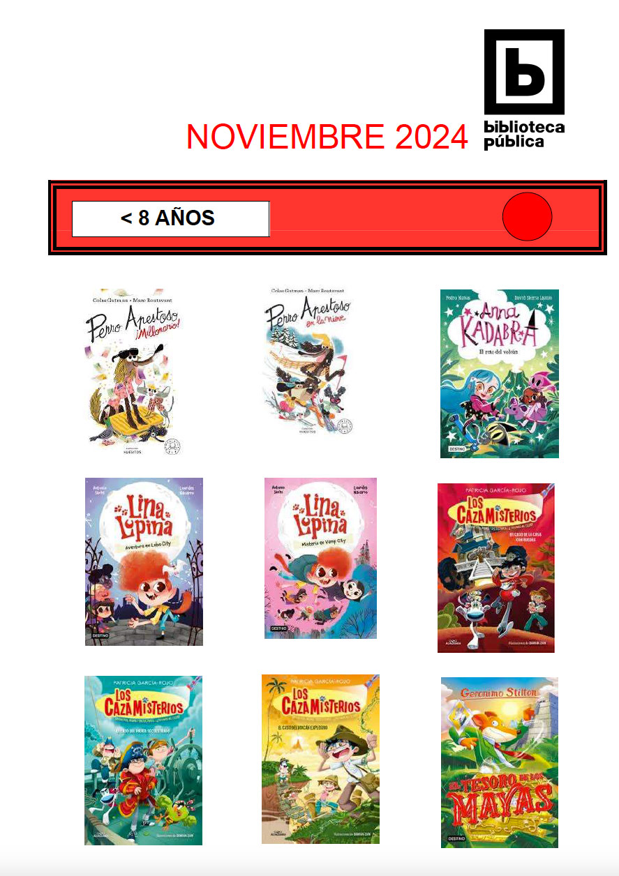 Novedades infantiles / juveniles de noviembre 2024