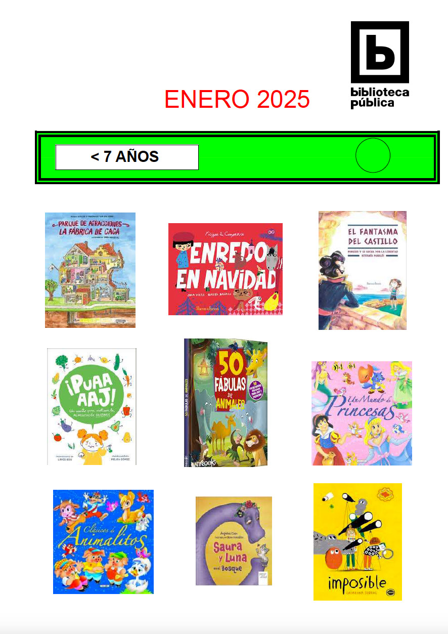 Novedades infantiles / juveniles de enero 2025