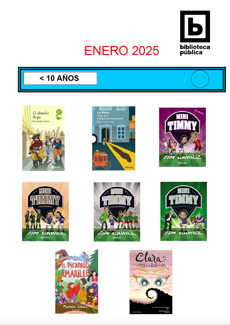 Novedades infantiles / juveniles de enero 2025